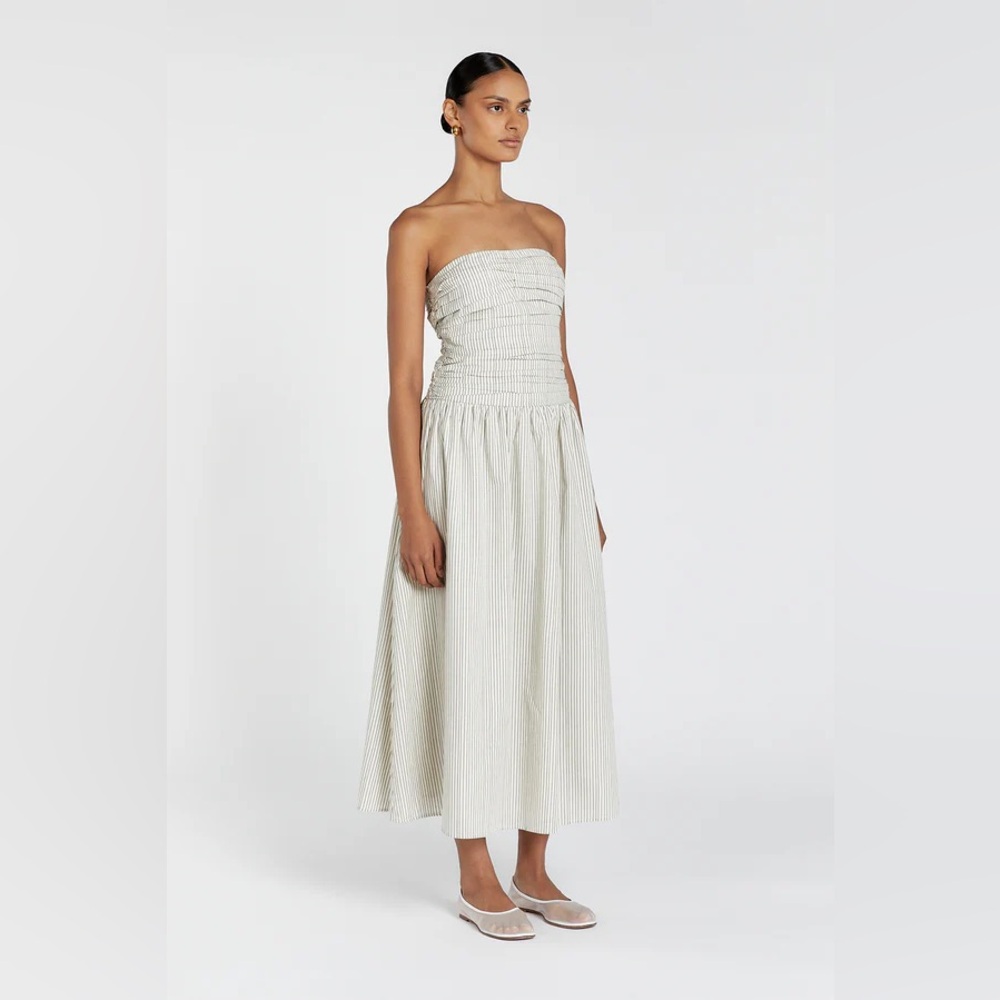 DISSH Ayla Cream Stripe Dress